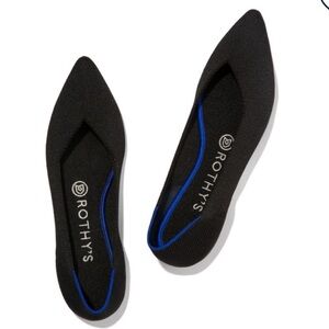 ROTHY’S THE POINTE BLACK FLATS